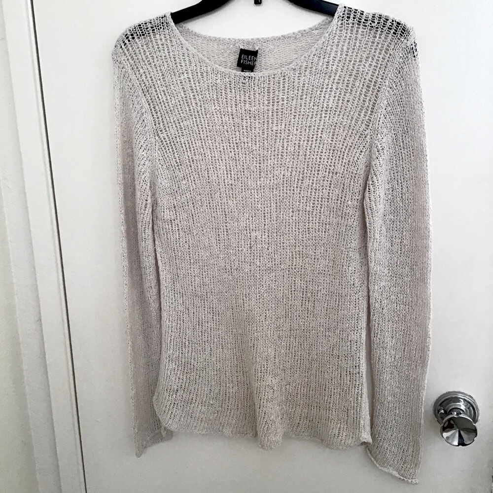 Rare Eileen Fisher Linen Sweater